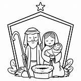 Coloring Pages For The Birth Of Jesus sketch template