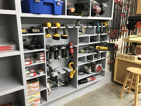 Power tool storage | Tool storage cabinets, Power tool storage, Tool storage