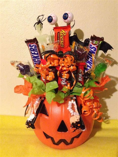 Favourite Halloween Candy | Halloween gifts, Halloween bouquets, Halloween gift baskets