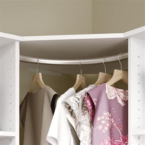 ClosetMaid Style+ 18 in. Satin Nickel Corner Closet Rod-2178 - The Home Depot in 2021 | Corner ...