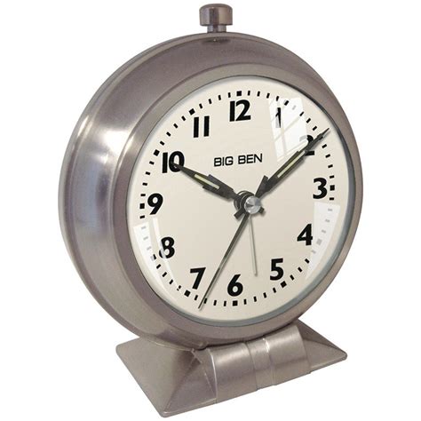 Westclox Analog Metal Big Ben Alarm Clock Silver - Walmart.com ...