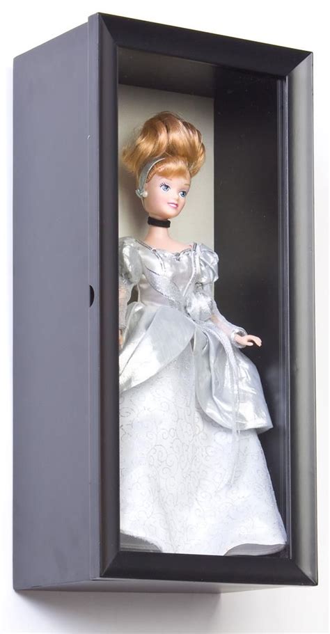 Shadow Box Doll Display Case for Tabletop or Wall, Magnetic Door Closure - Black in 2020 | Doll ...