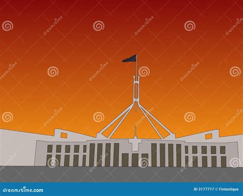 Australian parliament stock vector. Illustration of parliament - 3177717