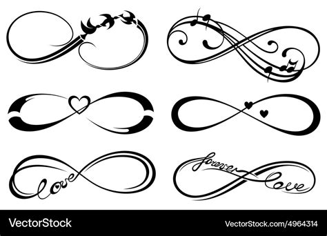 Infinity love Royalty Free Vector Image - VectorStock