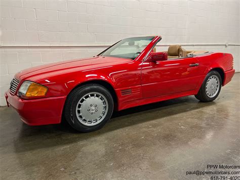 1990 Mercedes-benz Sl-class 300sl 145,448 Miles Signal Red Straight 6 Cylinder - Used Mercedes ...