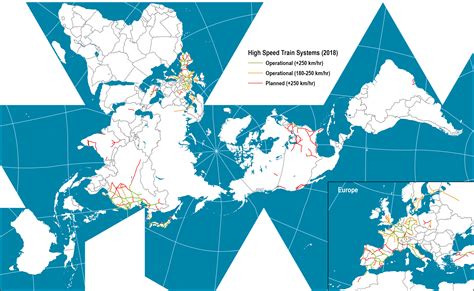 World High Speed Rail Systems, 2018 | The Geography of Transport Systems