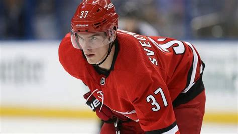 Download Andrei Svechnikov Red Jersey Carolina Hurricanes Wallpaper ...