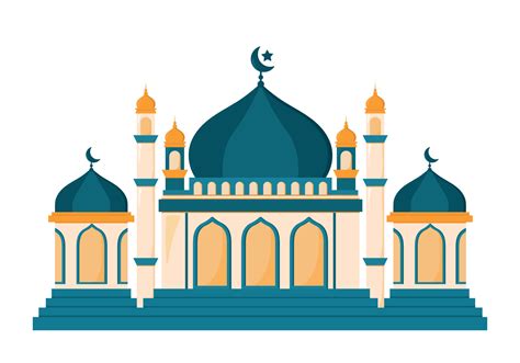 Mosque Icon Animated Cartoon Vector Illustration for Islamic Element Decoration 20900395 Vector ...