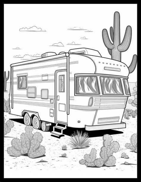 20 Free, Printable RV & Camper Coloring Pages (For All Ages)