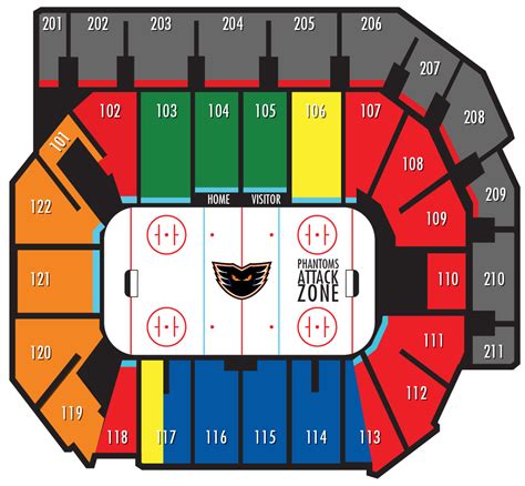 Seating Chart | Lehigh Valley Phantoms