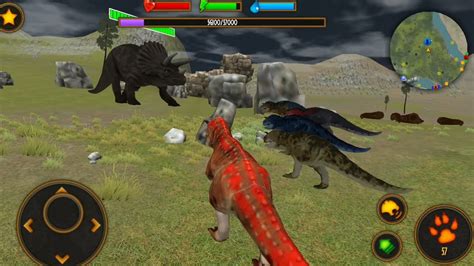 Best Dino Games - Clan Of Carnotaurus Android Gameplay - YouTube