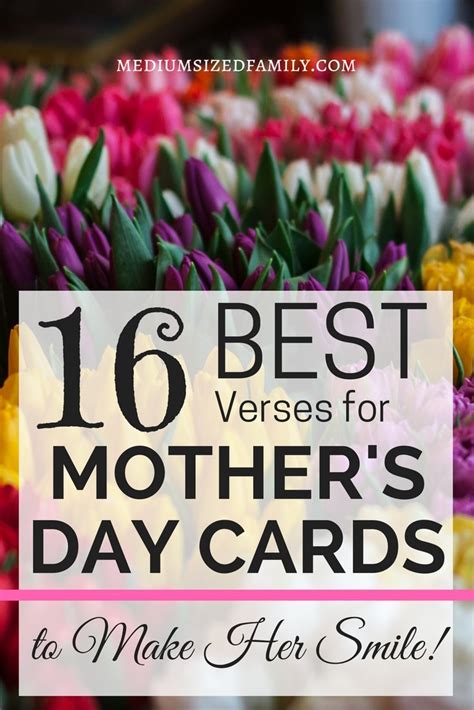 16 of the Best Verses for Mothers Day Cards That Say It All