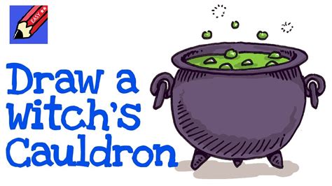 How to Draw a Witch's Cauldron - YouTube