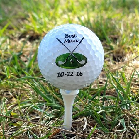 Set of 3 Custom UV Printed Golf Ball - Bestman, | Unique golf gift ...