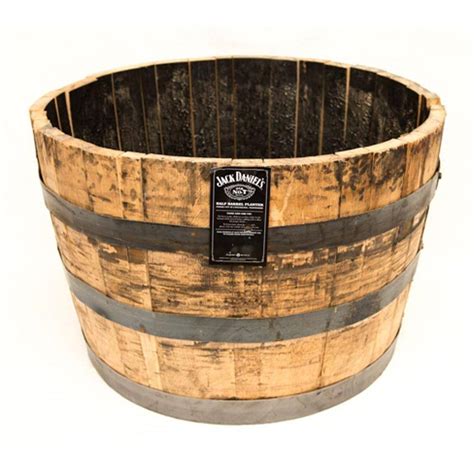 25 in. Dia Oak Whiskey Barrel Planter-B100 - The Home Depot