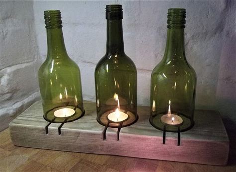 Triple Super Chunky Tea Light Holder With Wine Bottle Covers | Tea lights, Wine bottle covers ...