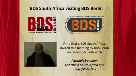 Farid Esack - Parallels between Apartheid South Africa and Israel/Palestine - YouTube