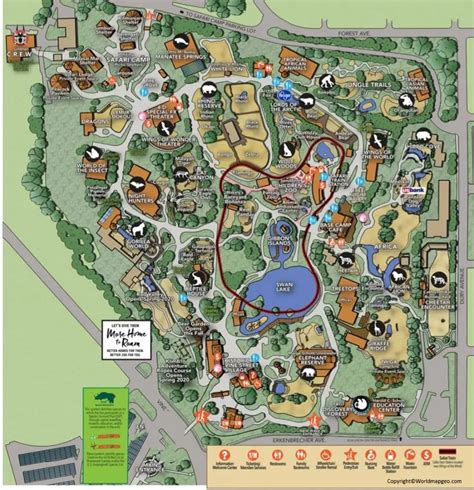 Printable Cincinnati Zoo Map