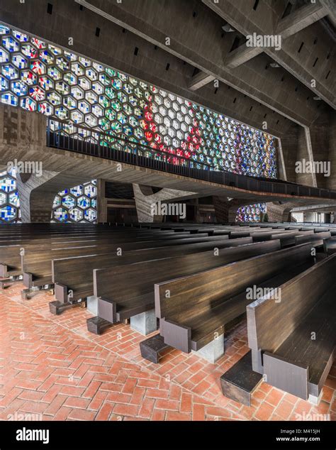 Interior of St. John's abbey church in Collegeville, MN designed by ...