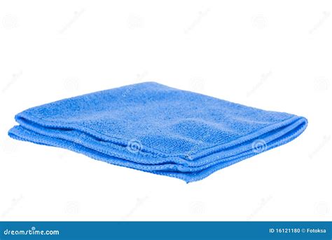 Blue rag isolated stock photo. Image of single, clean - 16121180