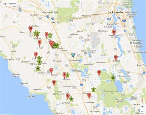 Map Of Florida Springs – Verjaardag Vrouw 2020