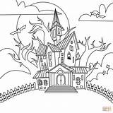 Haunted House coloring Page  Free Printable Coloring Pages sketch template