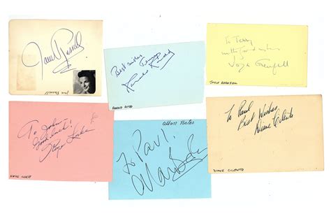 Lot 60 - Autograph Collection.- Film, TV and Theatre