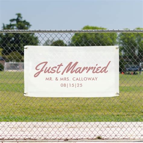 Just Married Car Banner | Zazzle