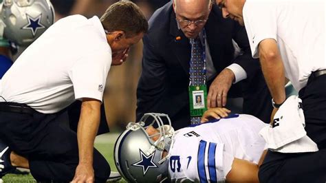 Tony Romo injury update: two fractured transverse process, questionable ...