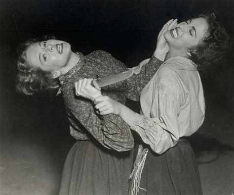 0 Blonde Arleen Wheelan battles with a knife with brunette Katy Jurado ...