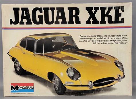 Monogram 1/8 Scale Jaguar Xke Model Kit Unbuilt In Original Box