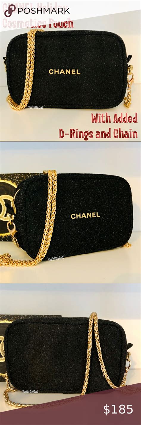 CHANEL 2020 Holiday Cosmetics Pouch! This is a new CHANEL cosmetics pouch from the sold out ...