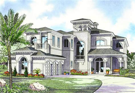 Luxury Mediterranean House Plan - 32058AA | Architectural Designs ...