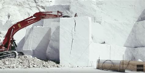 The Poetry of Mining Beautiful White Italian Marble Captured in a Short ...