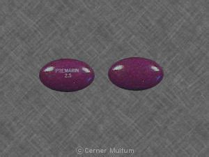 PREMARIN 2.5 Pill Maroon Oval - Pill Identifier