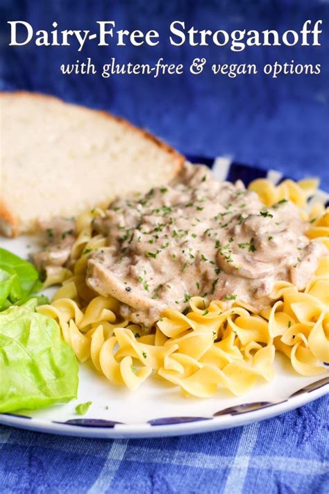 Dairy-Free Ground Beef Stroganoff Recipe (Vegan Option) | Recipe | Dairy free dinner, Stroganoff ...