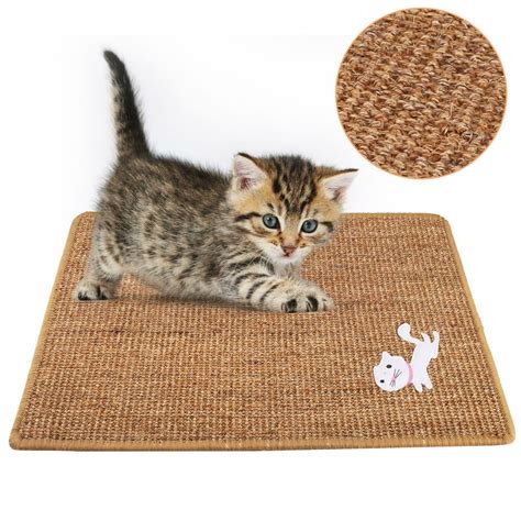 Cat Scratching Mat, Natural Sisal Cat Scratch Mat, Anti Slip Cat ...