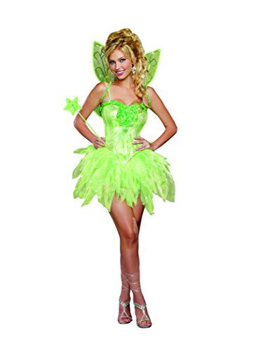 Tinkerbell Fairy Halloween Costumes for Girls & Adults