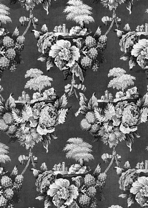 Flower wallpaper (ca. 1724–1746) pattern | Free Photo - rawpixel