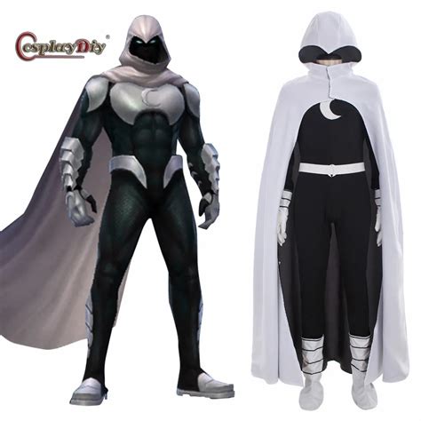 Cosplaydiy Superhero Comics Moon Knight Cosplay Costume Adult Men ...