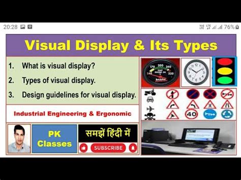 What is visual display|Types of visual display|Design guidelines for ...