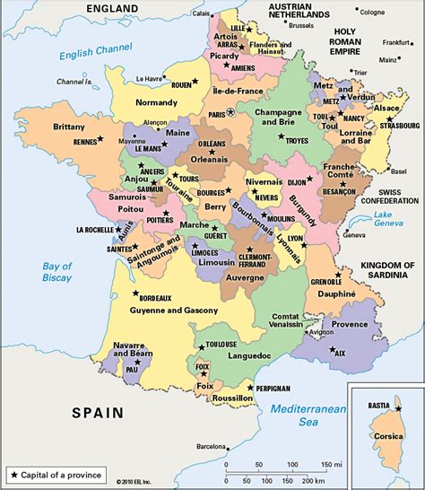 Map Of France With Cities And Provinces - United States Map