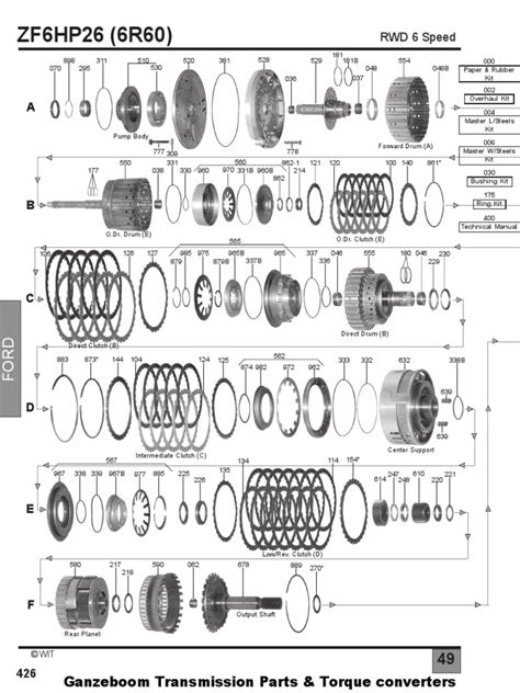 Ford 6r80 Transmission Parts Diagram