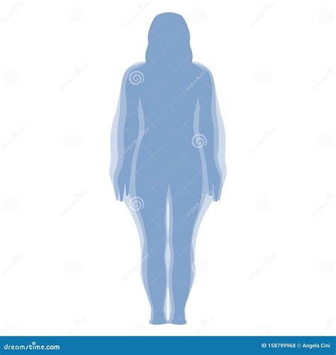 Woman Weight Loss Silhouette Isolated Stock Vector - Illustration of loss, belly: 158799968