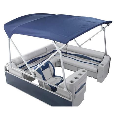 DeckMate Heavy Duty Pontoon Boat Tops (8'6" W x 10' L Pontoon Bimini ...