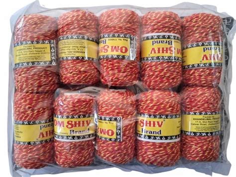 red and yellow mix Moli Kalawa Dhaga Art No. 54, Pack Of 10 Pcs ...