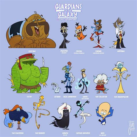 Character designs for my (non-existent) GOTG animated series idea : r ...