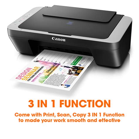 CANON Pixma E410 Compact All-In-One (Print, Scan, Copy) Low-Cost Printing Printer