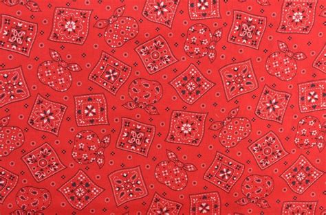 Red Bandana Fabric Cotton Quilting Fabric Red Fabric