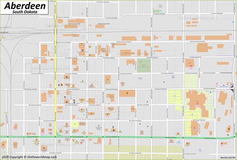 Aberdeen Map | South Dakota, U.S. | Maps of Aberdeen